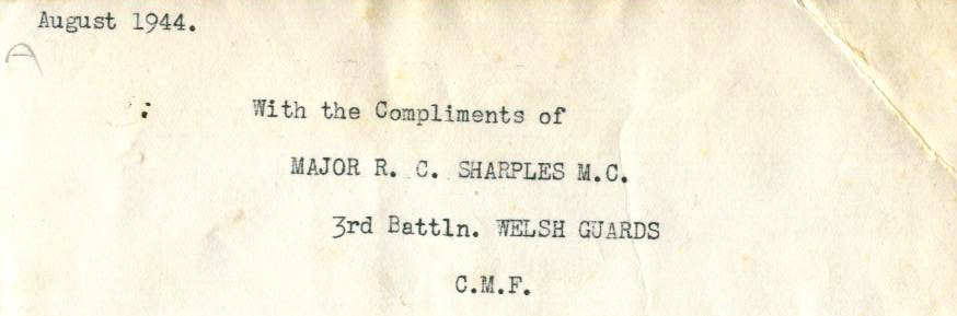 3rd Battalion Welsh Guards (3WG, 3Bn) taken at Ferretto, Umbria / Tuscany, Italy, 11 July 1944.